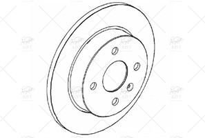 569116 FREN DISKI ARKA CORSA C MERIVA