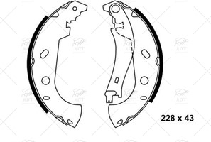 FB88653-FREN BALATASI ARKA SW PALIO WEEKEND 1.2 1.6 16V MAREA WEEKEND 1.6 16V 1.9JTD