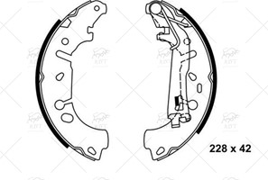FB88719-FREN BALATASI ARKA NEMO BIPPER LINEA-PUNTO-CORSA D