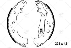 FB88738 - FREN BALATASI ARKA DOBLO CARGO 1.4 16V 1.3D 1.9D 1.9JTD STRADA 1.2 1.3D 1.9D 1.9JTD 01->