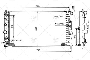 1300161 SU RADYATORU VECTRA B 2.5