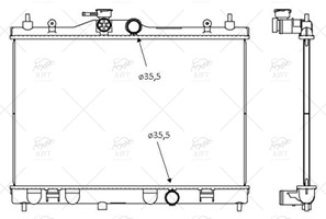 1300233 SU RADYATORU CORSA C DIZEL 1.7
