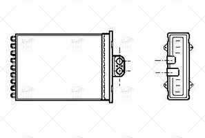 1618110 UM1041 KALORIFER RADYATORU VECTRA B