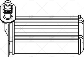 1J1819031A KALORIFER RADYATORU GOLF4-BORA-A3-LEON-OCTAVIA 1.6-1.9TDI 98-04