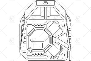 1K0121367C RADYATOR TAKOZU CADDY 04->