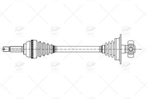8D0407451AX AKS KOMPLE SOL PASSAT 1.8-1.8T 20V 97-01