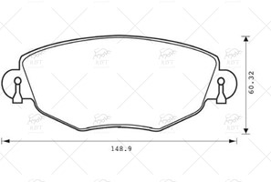 TNC1434 FREN BALATASI ON MONDEO JAGUAR X-TYPE 01-08