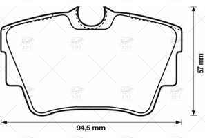 TNC1479-4414029 FREN BALATASI ARKA 1.9-2.0 F9Q-M9R VIVARO-TRAFIC II